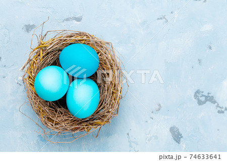 Colorful easter eggs 74633641