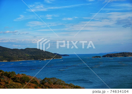 たぬき山展望台からの瀬戸内海 たぬき山展望台からの瀬戸内海 74634104