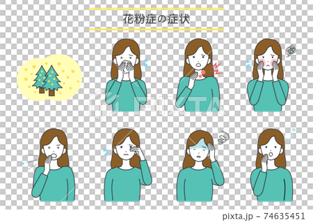 花粉症の症状 花粉症の症状 74635451