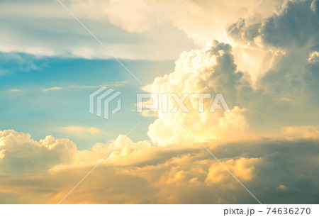 Cloud on sunset 74636270