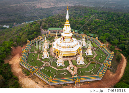 Aerial view pagoda 74636518