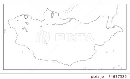 モンゴルの地図です。 74637526