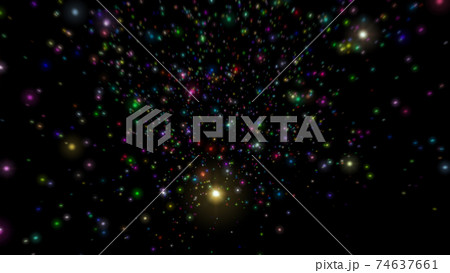 美しい星々の中を浮遊しているイメージ 美しい星々の中を浮遊しているイメージ 74637661