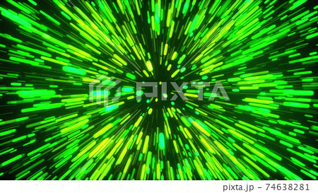 3d rendering movement through stars. Hyper jumpのイラスト素材 