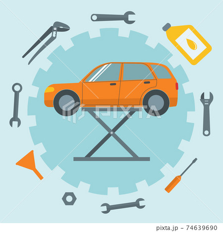 Car repair service icons 74639690