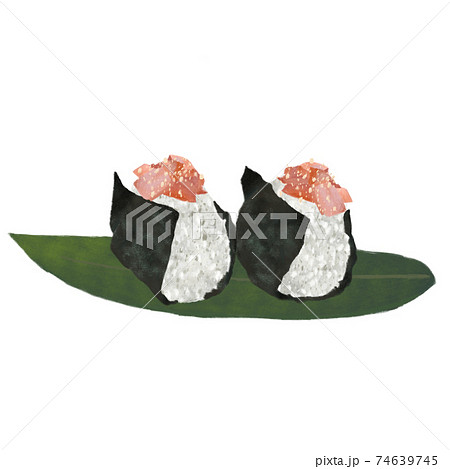 鮭おにぎり(手描き) 74639745