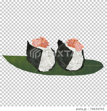 鮭おにぎり(手描き) 74639745