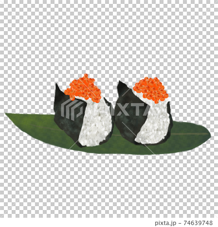 イクラおにぎり(手描き) 74639748