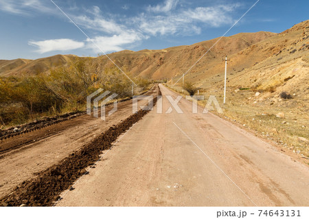 A367 highway, Kyrgyzstan 74643131