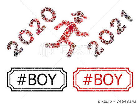 #Boy Distress Stamps with Notches and Gentleman Run to 2021 Mosaic of Coronavirus Icons #Boy Distress Stamps with Notches and Gentleman Run to 2021 Mosaic of Coronavirus Icons 74643342