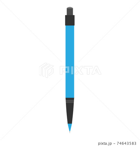 Pen ink office design vector illustration sign. Education business write pen icon school. Metal tool object office stationery classic communication equipment sign. Work study ballpoint instrument tool 74643583