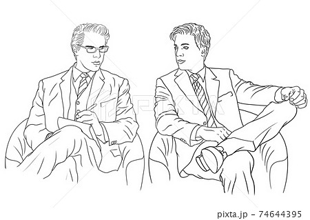 Business man in a suit. 74644395