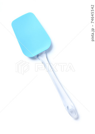 Silicone spatula isolated on a white Silicone spatula isolated on a white 74645542
