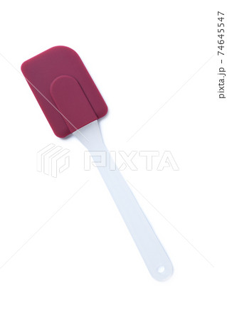 Silicone spatula isolated on a white Silicone spatula isolated on a white 74645547