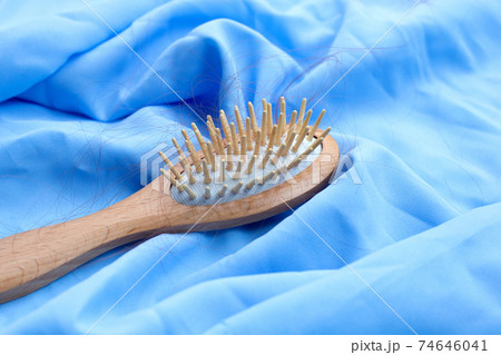 Hairs loss fall in comb 74646041