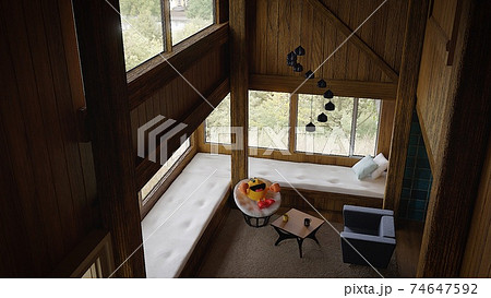 木のぬくもりを感じられる家のイラスト素材