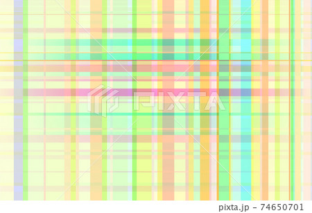チェック模様の可愛いパステルのストライプ背景のイラスト素材