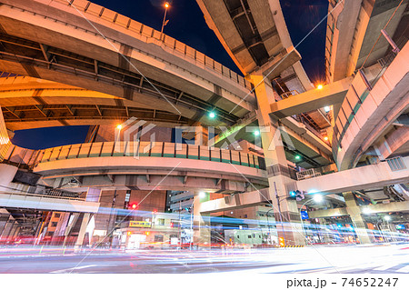 《東京都》箱崎ジャンクション・首都高速 《東京都》箱崎ジャンクション・首都高速 74652247