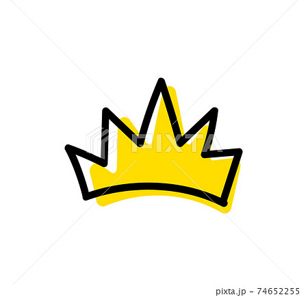 Doodle crown vector illustration isilated on white background Doodle crown vector illustration isilated on white background 74652255