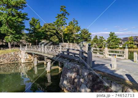 松江城北惣門橋　島根県松江市 74652713