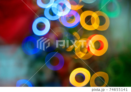 イルミネーションの玉ボケ 74655141
