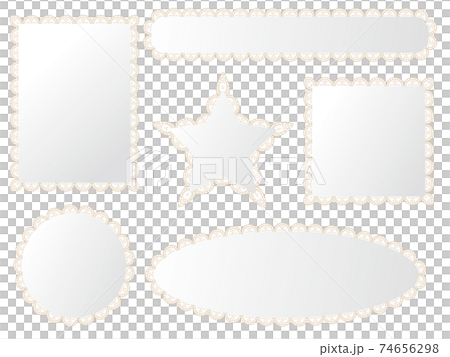 Gold lace frame Gold lace frame 74656298