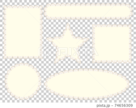 Gold lace frame Gold lace frame 74656309