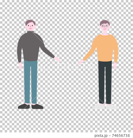 紹介しあう人イラスト素材 74656738