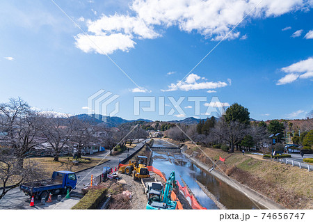 川の護岸工事 川の護岸工事 74656747