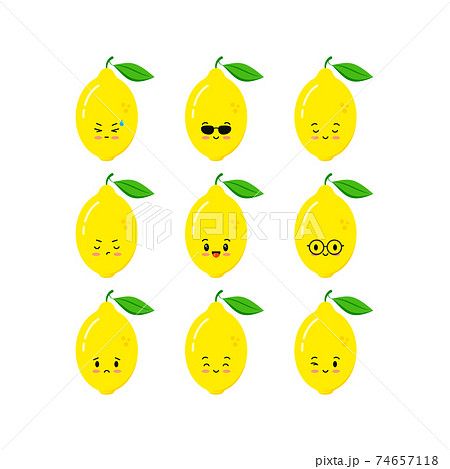 cute lemon cartoon