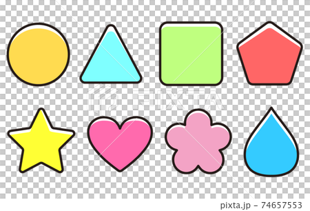 Shape icon material set Shape icon material set 74657553