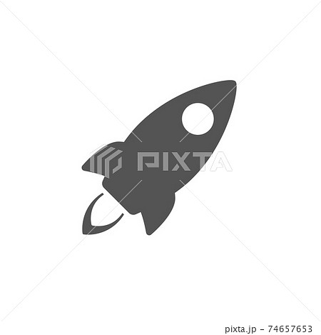Simple Line Icon rocket, start up business sign. Vector Illustration EPS10 74657653