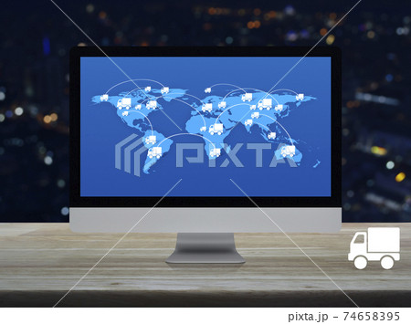 Business transportation online concept, Elements of this image furnished by NASA Business transportation online concept, Elements of this image furnished by NASA 74658395
