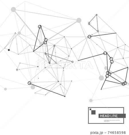 Vector creative idea molecule network. Connection modern design. Business technology concept. Vector design template Vector creative idea molecule network. Connection modern design. Business technology concept. Vector design template 74658598