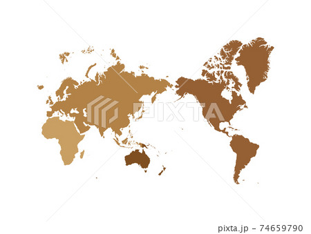 Worldmap Continental 大陸別 のイラスト素材