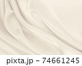 Smooth elegant golden silk or satin luxury cloth texture as wedding background. Luxurious background design. In Sepia toned. Retro style 74661245