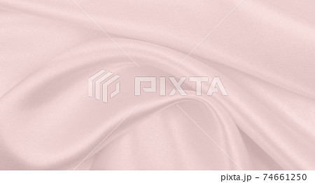 Smooth elegant pink silk or satin texture as wedding background. Luxurious background design 74661250
