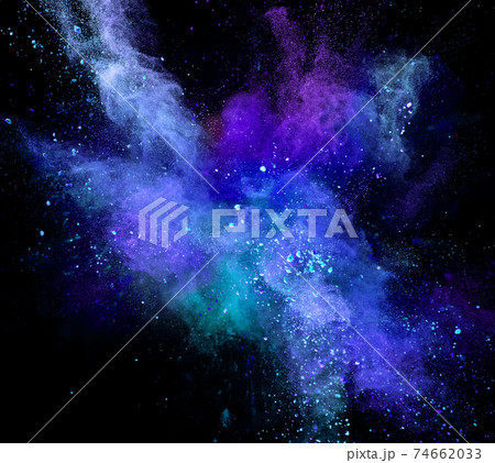 Launched colorful powderの写真素材 [74662033] - PIXTA