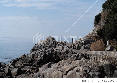 海岸の遊歩道　　西浦温泉・橋田鼻遊歩道 74662225
