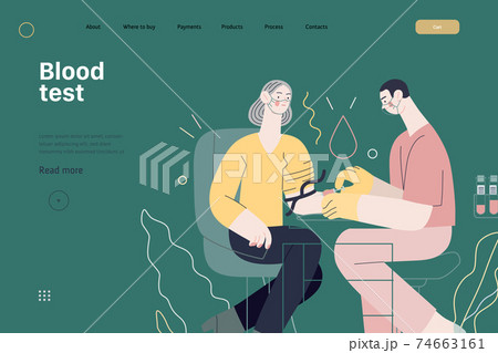 Medical tests illustration - blood test 74663161