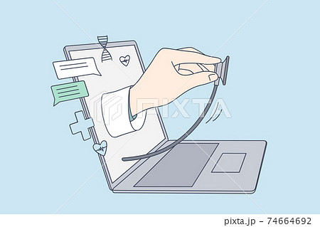Telehealth, Online doctor, Virtual healthcare concept 74664692
