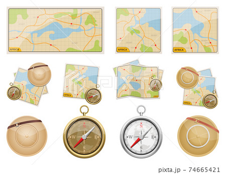 Africa Safari Map Vector Design Illustration のイラスト素材