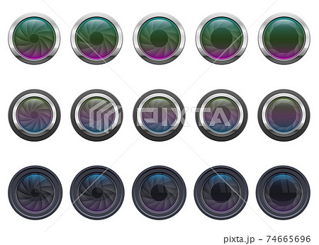 Camera lens vector design illustration isolated on white background 74665696