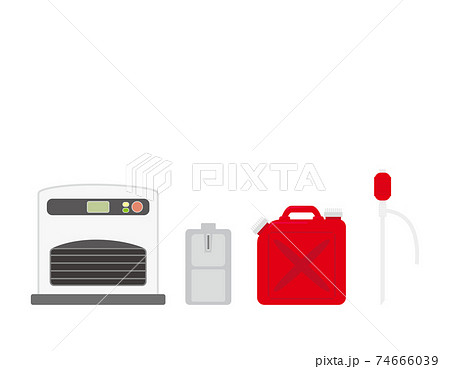 石油ストーブとポリタンクのベクターイラスト のイラスト素材 石油ストーブとポリタンクのベクターイラスト のイラスト素材