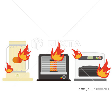 oven on fire cartoon
