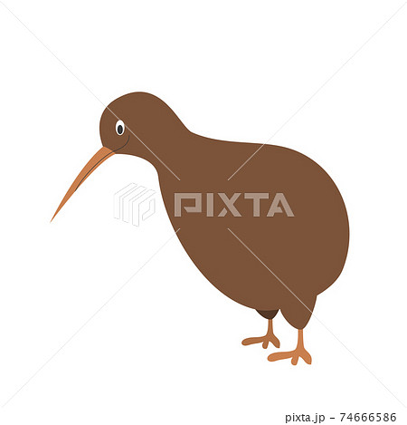 Cute cartoon kiwi vector illustration - Stock Illustration [74666586] -  PIXTA