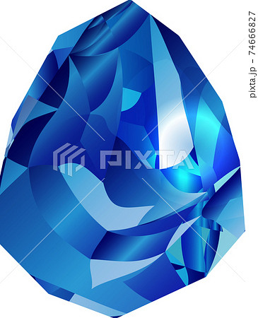 いてつく氷の塊魔法エフェクトのイラスト素材