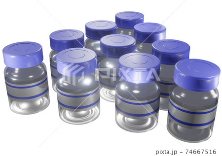 ワクチンのイメージ(透過素材) 74667516