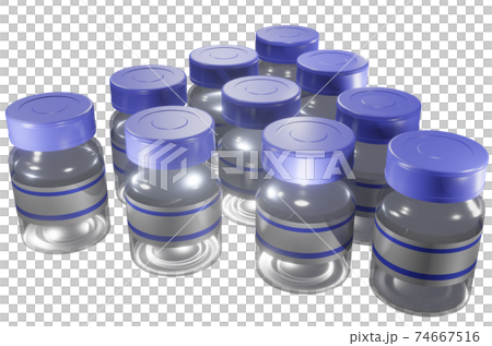 ワクチンのイメージ(透過素材) 74667516