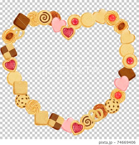クッキーでハート 74669406
